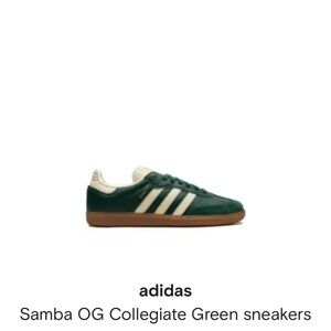 Green Adidas Sambas OG Woman' Size 8 US